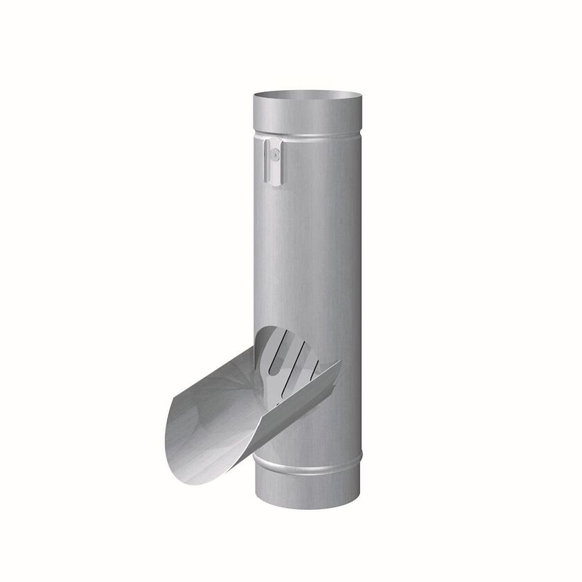UTKASTARE FÄLLBAR RHEINZINK BRIGHT ROLLED 100 MM