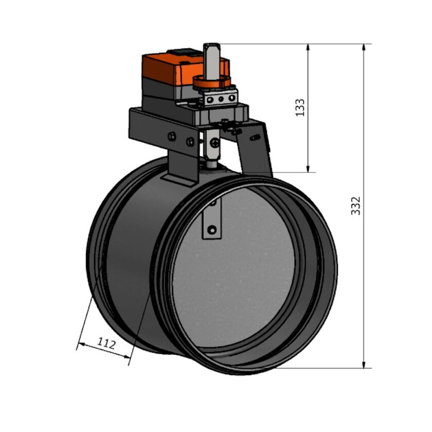 MOTORSPJÄLL HISCEB KLASS 3 LM 24 A-F 200 MM