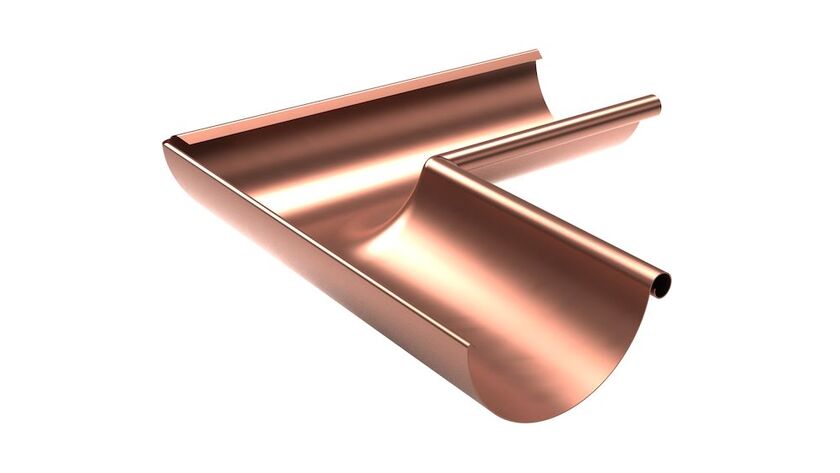 RÄNNVINKEL INNER 90° PLANNJA KOPPAR 125 MM