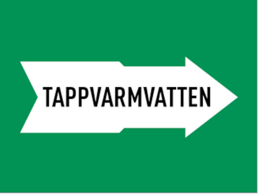 MÄRKBAND TAPPVARMVATTEN 160 MM 5000 MM