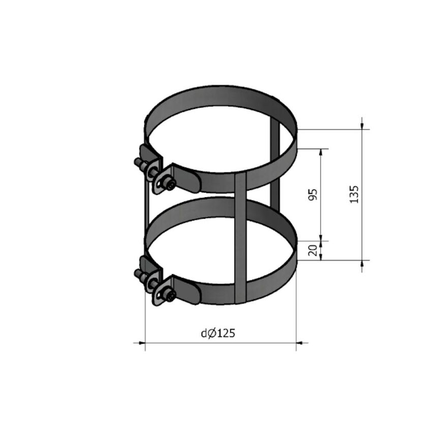 SKARVLÅS HSLH HEAT N-N 125 MM