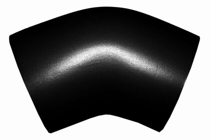 PLASTPLÅT BÖJ IGP SVART 45 GR 102