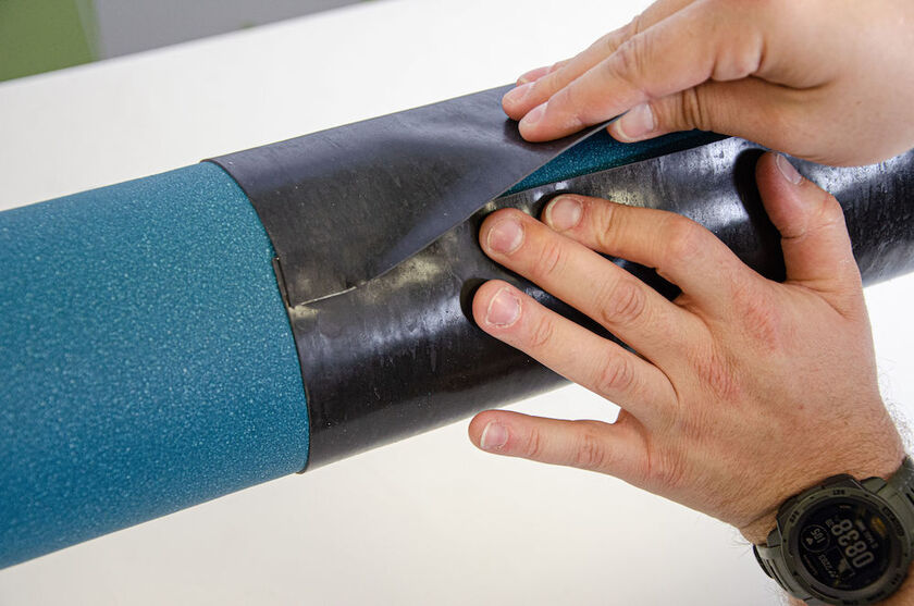 YTBEKLÄDNAD ARMA-CHECK WRAP SVART 1 MM 1,05X10 M