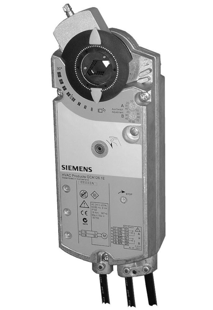 SPJÄLLMOTOR FJÄDER GCA166.1E 24V SIEMENS 18 NM