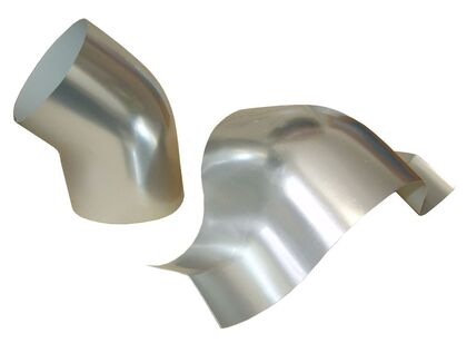 PLASTPLÅT BÖJ ALUTEC SILVERCLAD 45 GR 102 MM