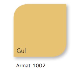 PLÅT FORMAT HP25 GUL 2000X1220X0,5 MM