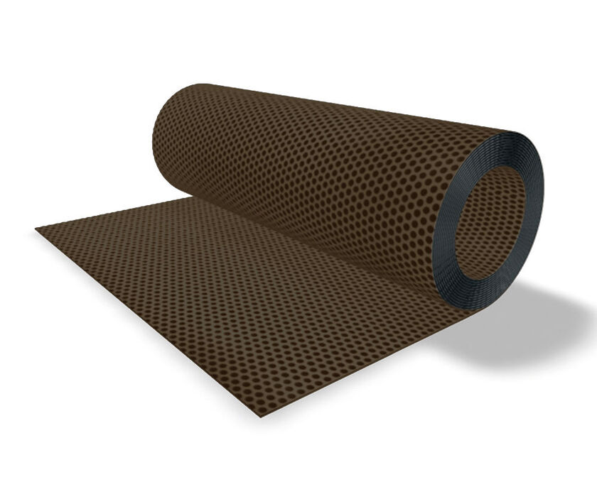 PLÅT RULLE PREFA ALU PERFORERAD R5 BRUN/ANTRACIT 1000X0,7 MM