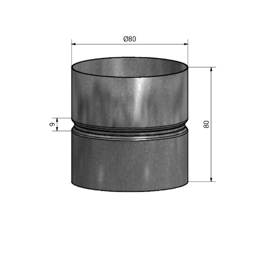 MUFF HM SF 1.4404 80 MM