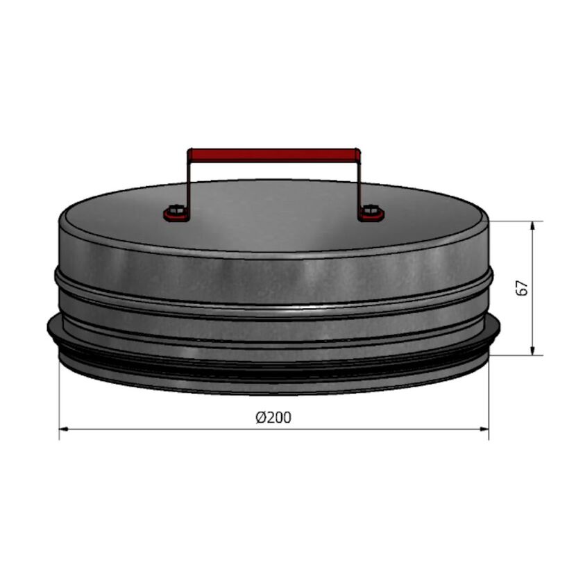 RENSLOCK NIPPEL HÄLH FZ OISOLERAT 200 MM