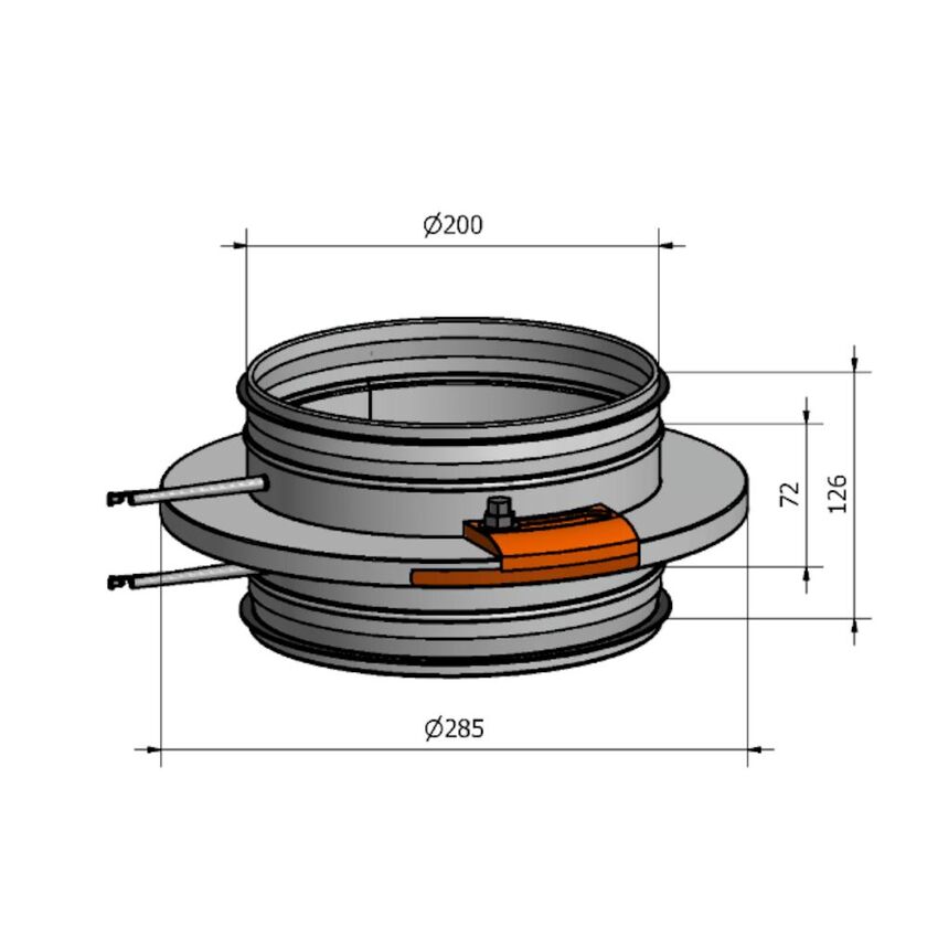 IRISSPJÄLL HRSI VIT 200 MM