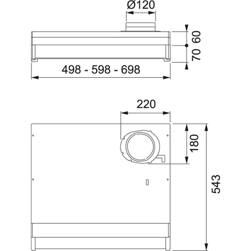 SPISKÅPA 1221B-16 60 CM VIT SPIRIT LITEN VOLYMDEL