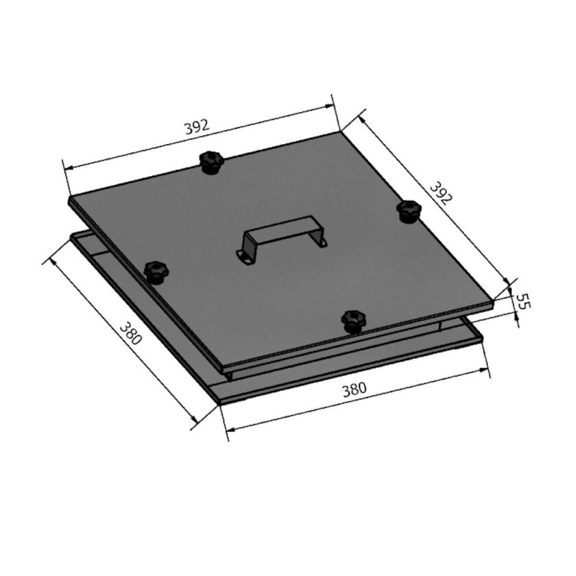RENSLUCKA HRIL 50 MM ISOLERING 300X300 MM