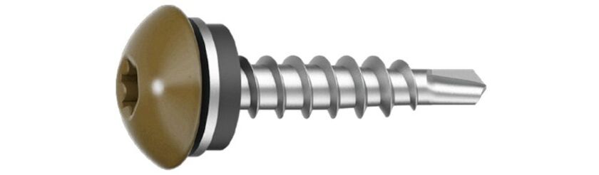 FASADSKRUV IQ TRÄ EJOT MÖRKBRUN 8017 4,8X35 MM 250-PACK
