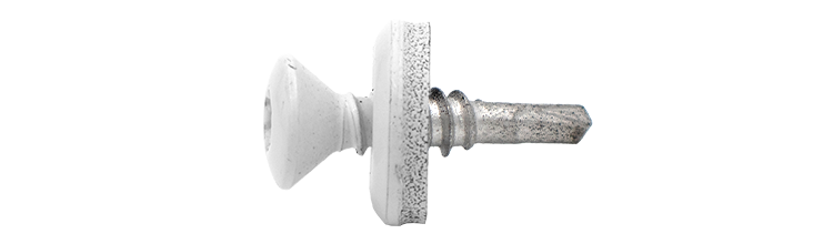 FASADSKRUV LÅGPROFIL ÖVERLAPP EJOT VIT 9010 4,8X20 MM 250-PACK