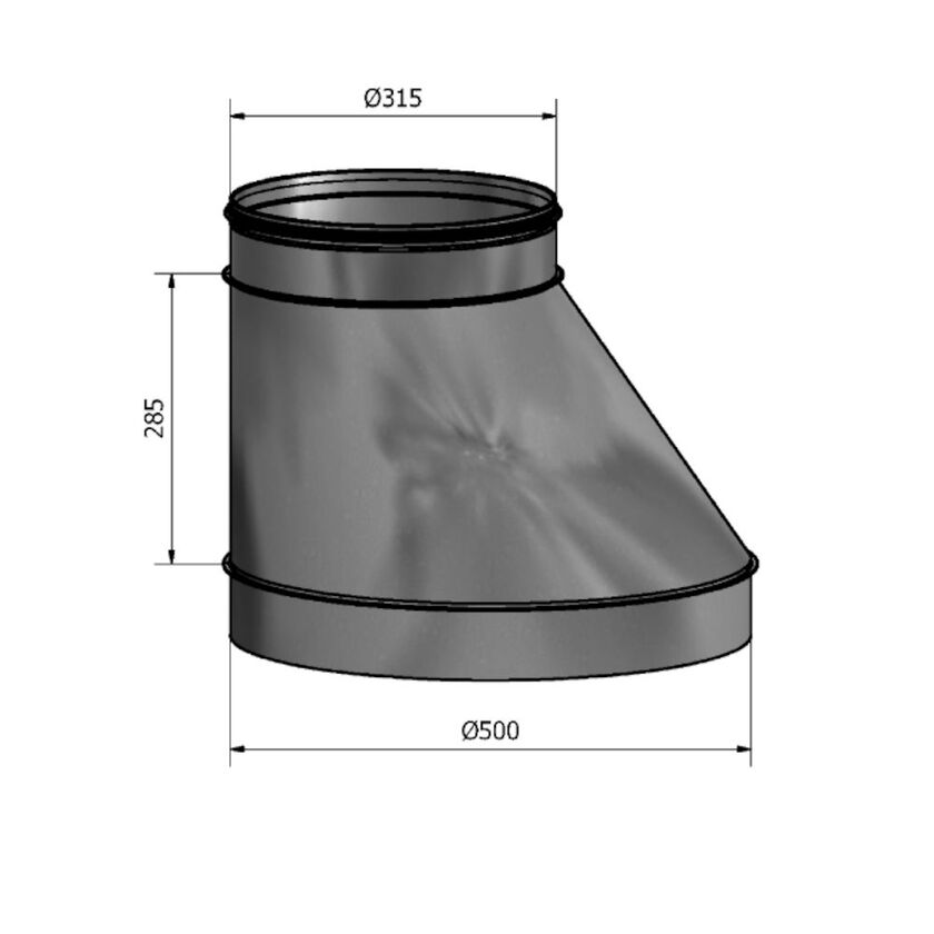 REDUKTION HFBM MUFF-NIPPEL FZ 500-315 MM