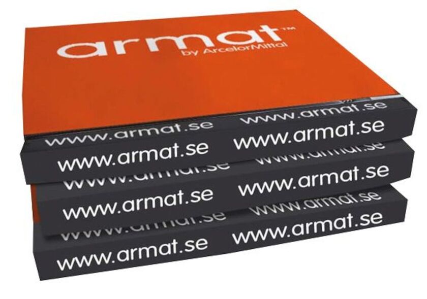 PLÅT FORMAT AMS ARMAT SVART 2000X1250X0,6 MM