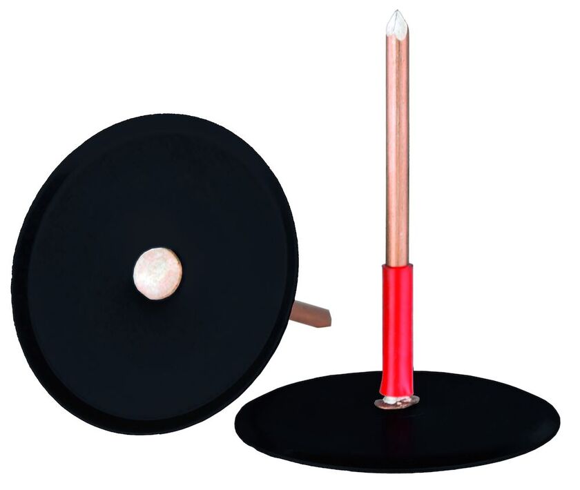 SVETSSPIK BLACK MED ISOLERAD BRICKA 78 MM 500-PACK