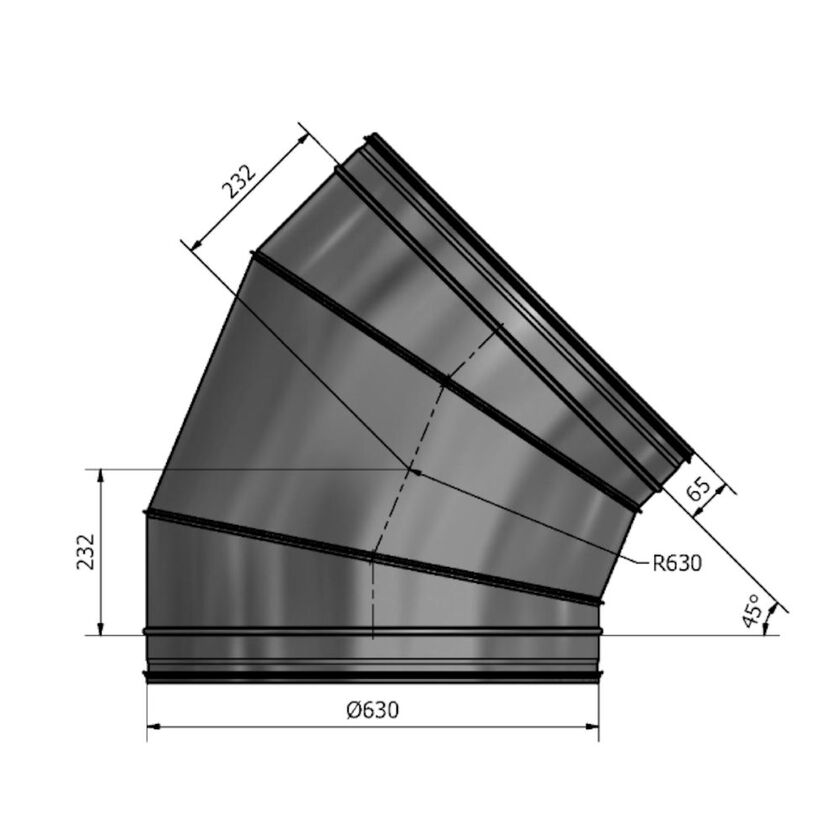 BÖJ HV 45 GR FZ 630 MM