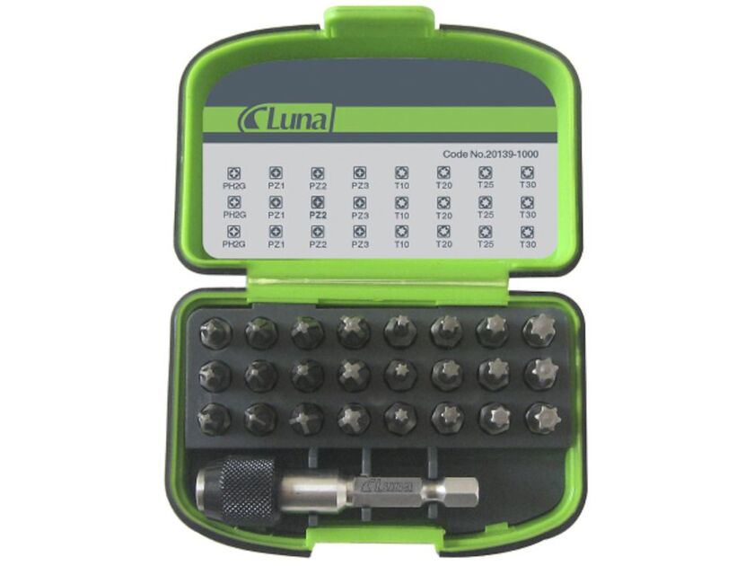 BITSSATS BÄLTESCLIPS SNABBCHUCK LUNA TOOLS 25-DEL