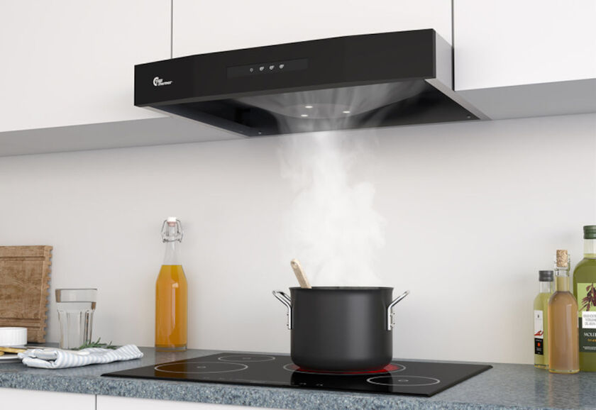 INBYGGNADSFLÄKT AIRGRIP RF SVART 60 CM 80 MM