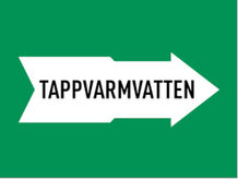 MÄRKBAND TAPPVARMVATTEN 160 MM 5000 MM
