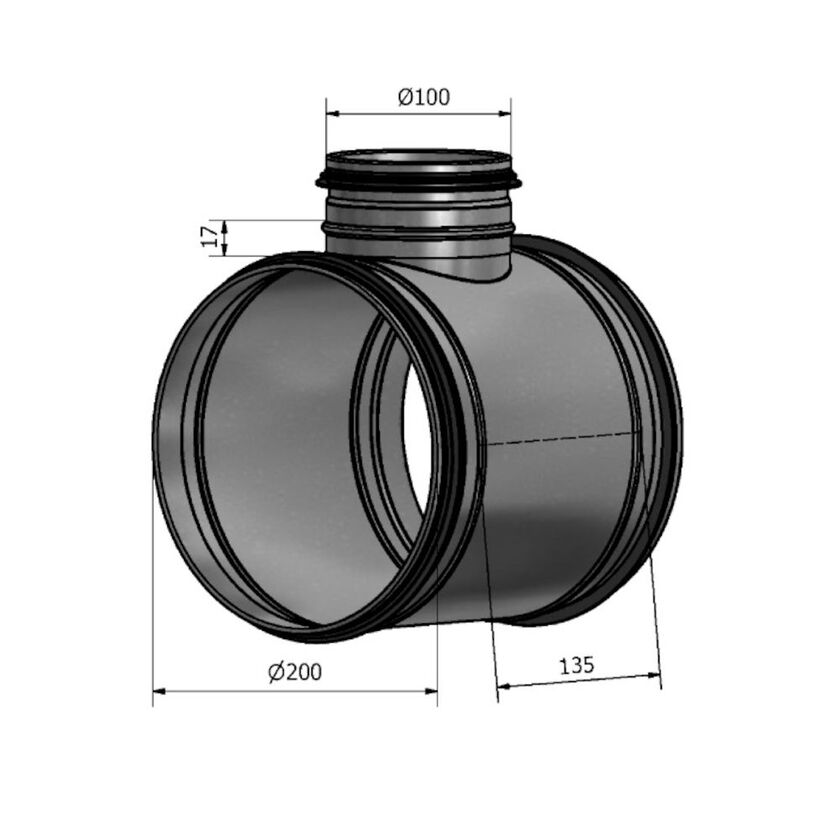 GRENRÖR HTK ZM120 200-100 MM