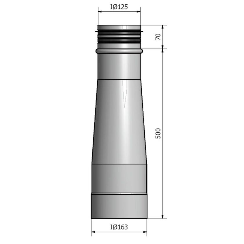 REDUKTION BYGGD M/N 160-125 HEAT