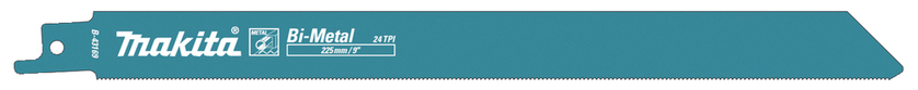 TIGERSÅGBLAD METALL MAKITA 24 TPI 225X0,9 MM 5-PACK