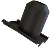 VILLAHUV HVP SVART 2-KUPIG BETONGPANNA 160 MM