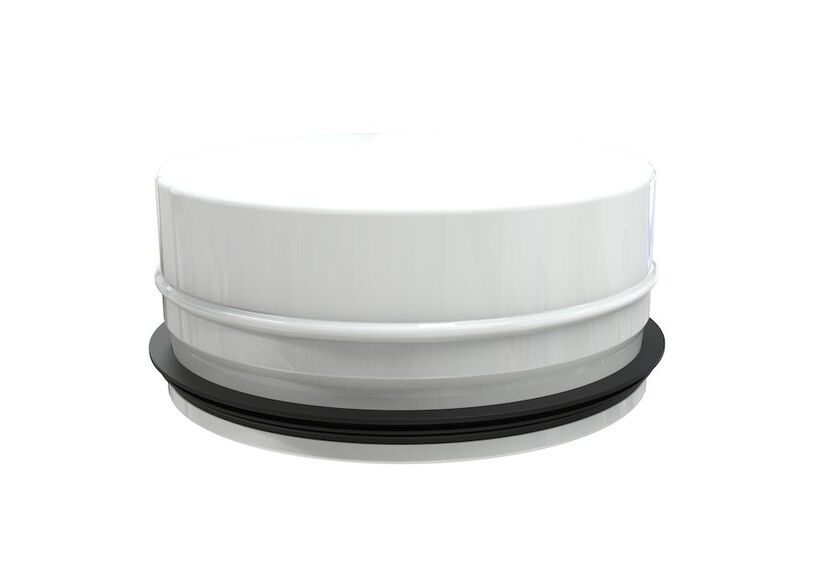 BOTTEN NIPPEL HÄL VIT OISOLERAT 80 MM