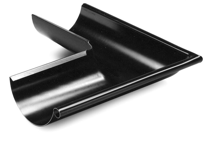 RÄNNVINKEL YTTER 90° PLANNJA SVART 01 100 MM