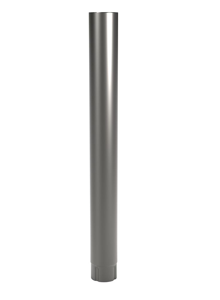 STUPRÖR PLANNJA MÖRKSILVER 15 100 5000 MM