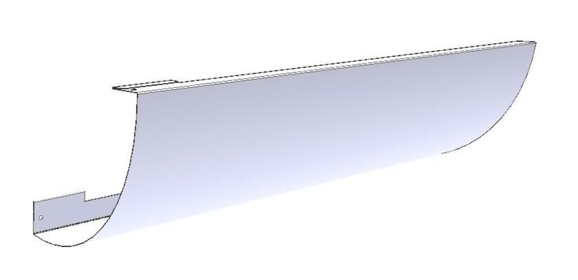 TELESKOPSPANEL INTERIOR VIT 125 MM 550 MM 2-PACK