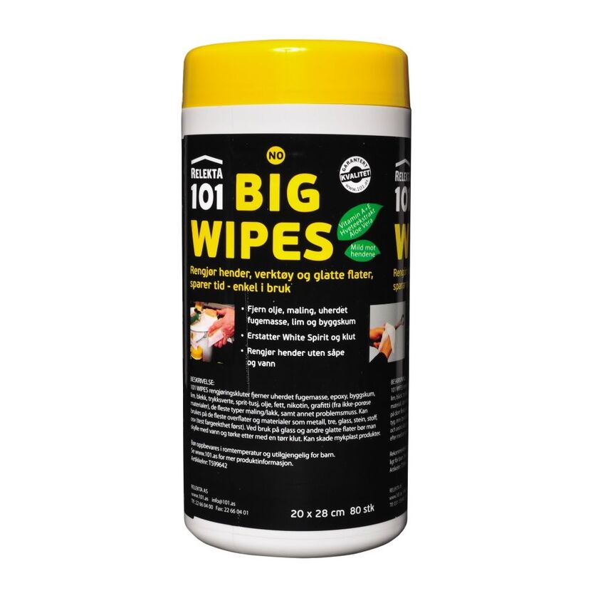 RENGÖRINGSDUK BIG WIPES 101 TEC7 80-PACK