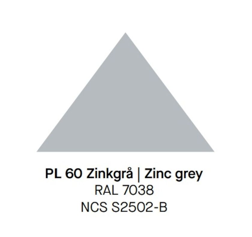 PLÅT RULLE GC PRO BT STD ZINKGRÅ 60 G 1250X0,6 MM