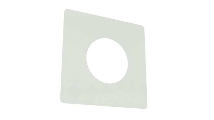 TÄCKPLÅT MED HÅL VIT 200X180 100 MM