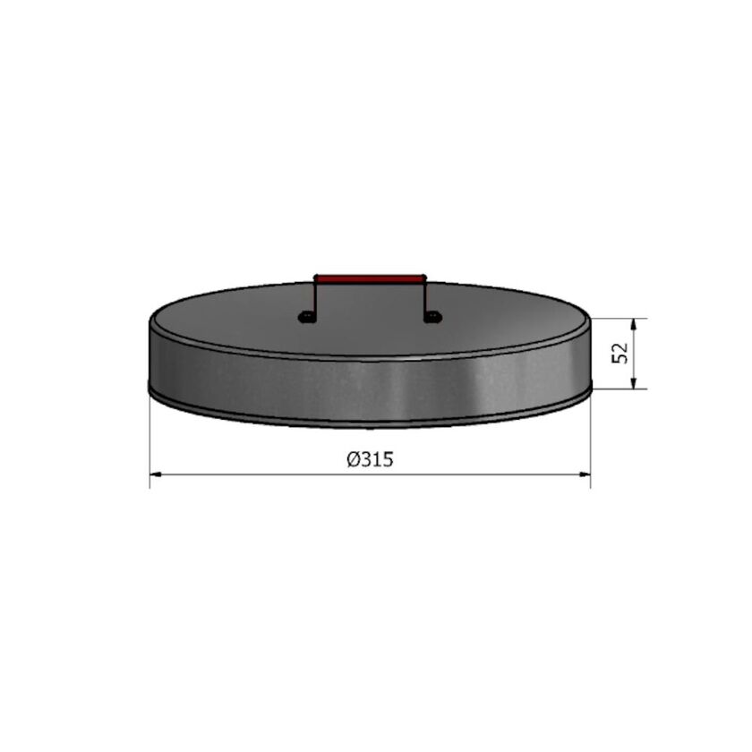 RENSLOCK MUFF HÄLMH SF 1.4404 OISOL 315 MM