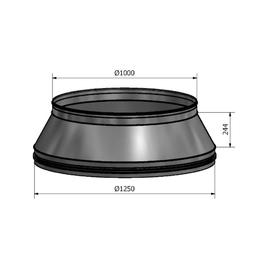 REDUKTION HFC NIPPEL-NIPPEL ZM120 1250-1000 MM