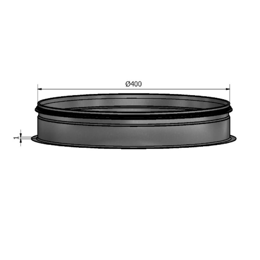 STOS MED NITKANT NIPPEL HSK SF 1.4404 400 MM