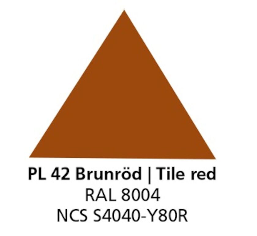 NOCKPLÅT 326631 PLANNJA HARD COAT 25 BRUNRÖD 42 2000X110X0,5 MM