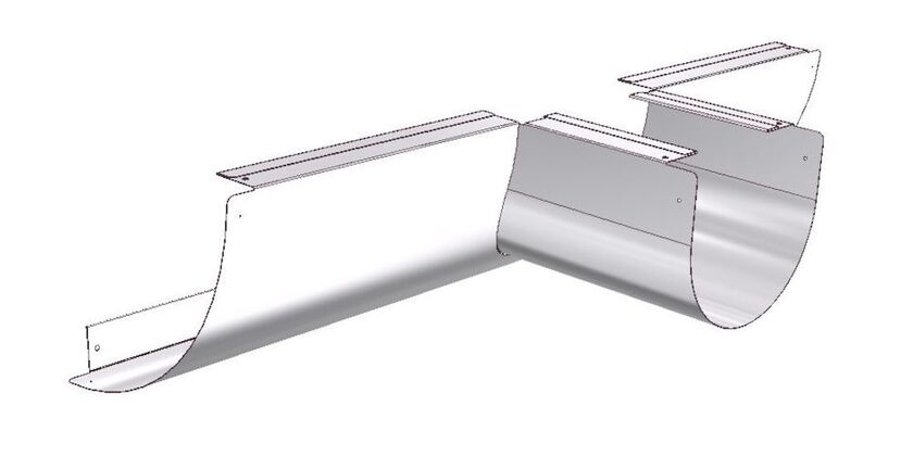 GREN ÖVERGÅNG INTERIOR VIT 200-160 MM