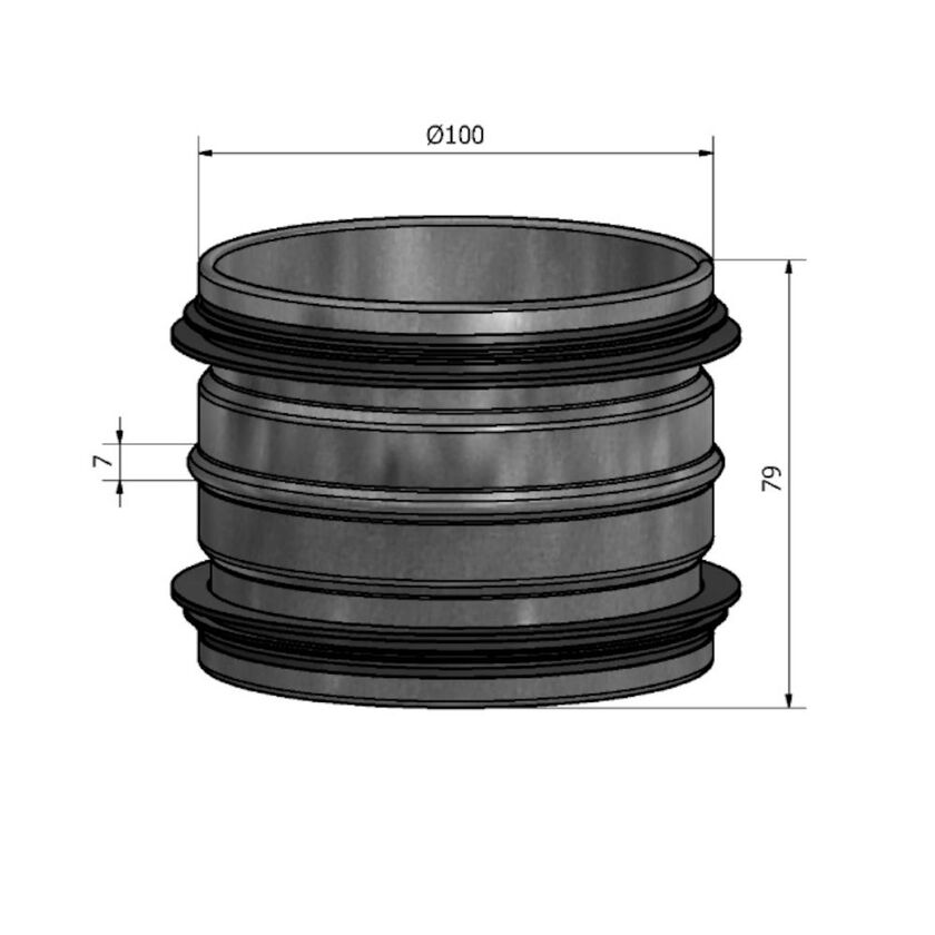 NIPPEL HI ZM120 100 MM