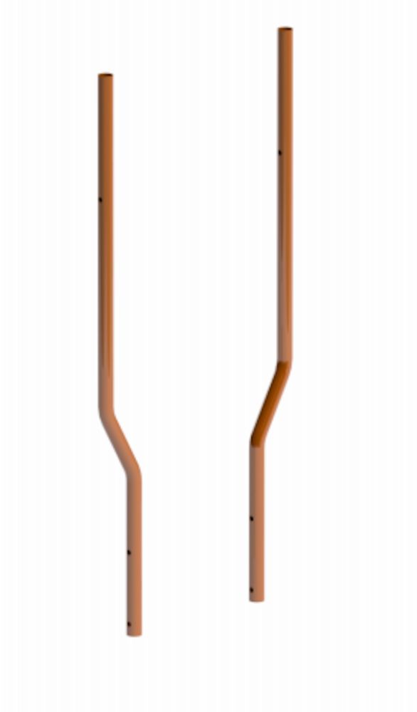 HANDLEDARPAR CWL ANTRACITGRÅ 1280 MM