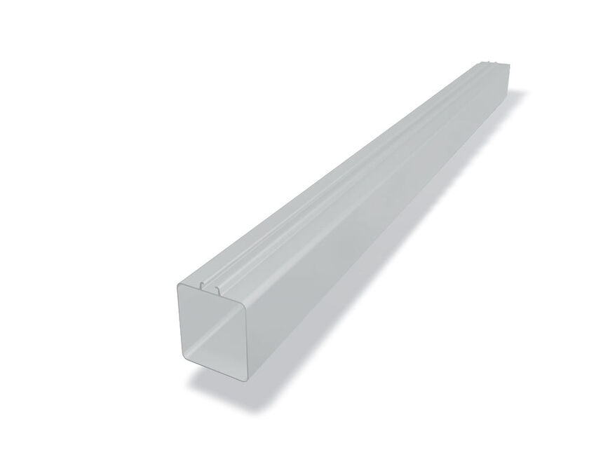 STUPRÖR KVADRATISK PREFA SILVER 100 3000 MM