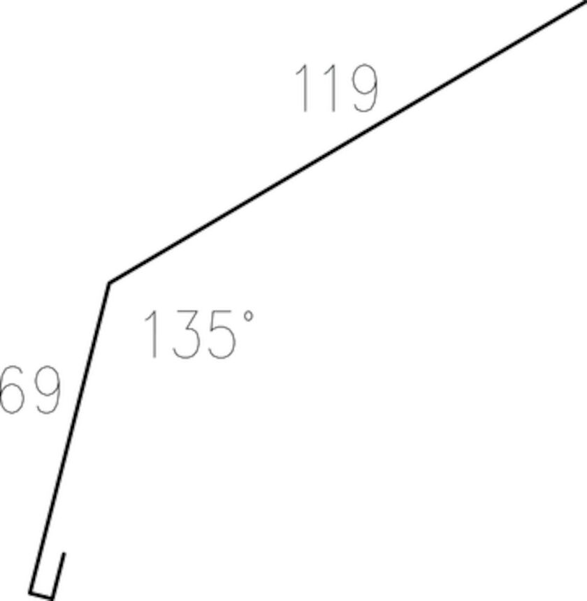 TAKFOTSBESLAG 326609 PLANNJA HC25 MRÖ 22 2M 119X69