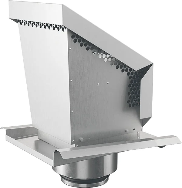 TAKHUV AVLUFT BRVAA SVART TAKPANNA 125 MM