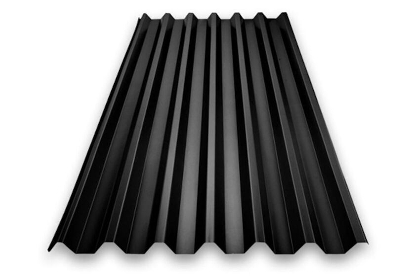 PLÅT PROFILERAD TP45 POLY SVART 5000X0,6 MM TB 894