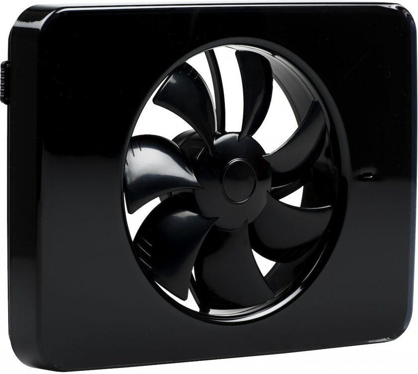 BADRUMSFLÄKT INTELLIVENT P FRESH SVART