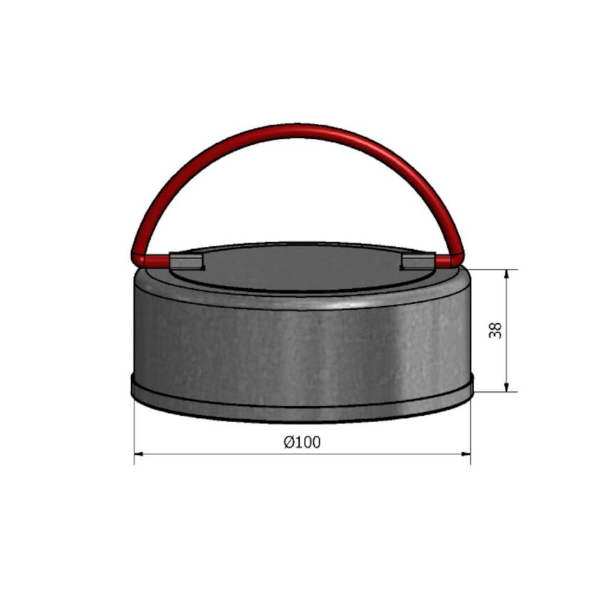 RENSLOCK MUFF HÄLMH VIT OISOLERAT 100 MM
