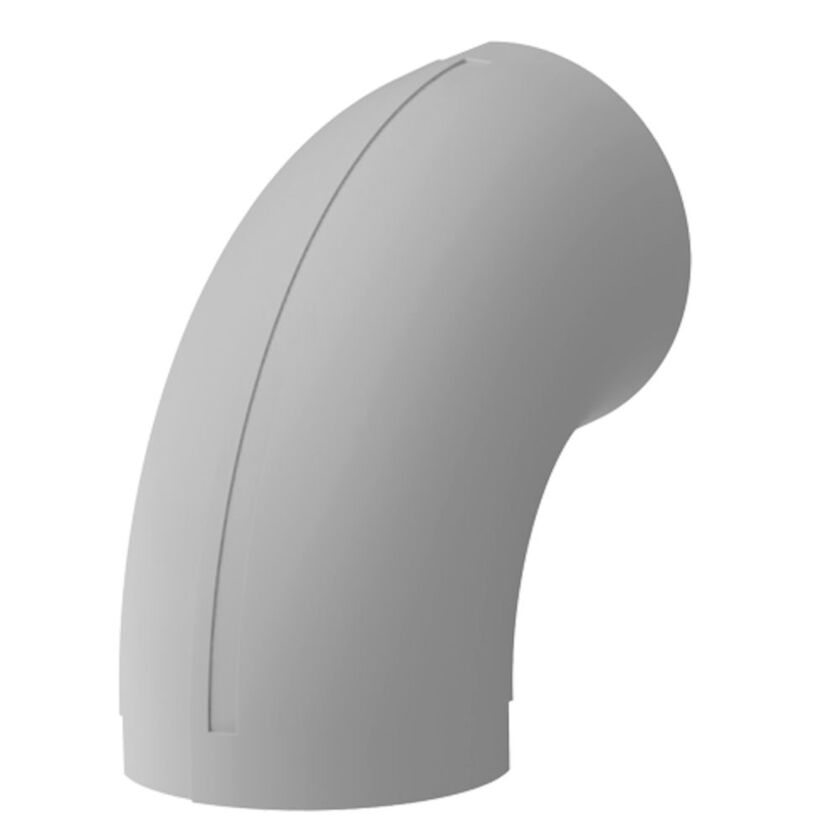 PLASTPLÅT SNÄPPBÖJ IGP 90° 2-D 267-100-467 MM